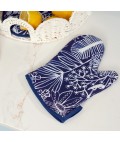 Oven Mitt | Navy Natives | Linen